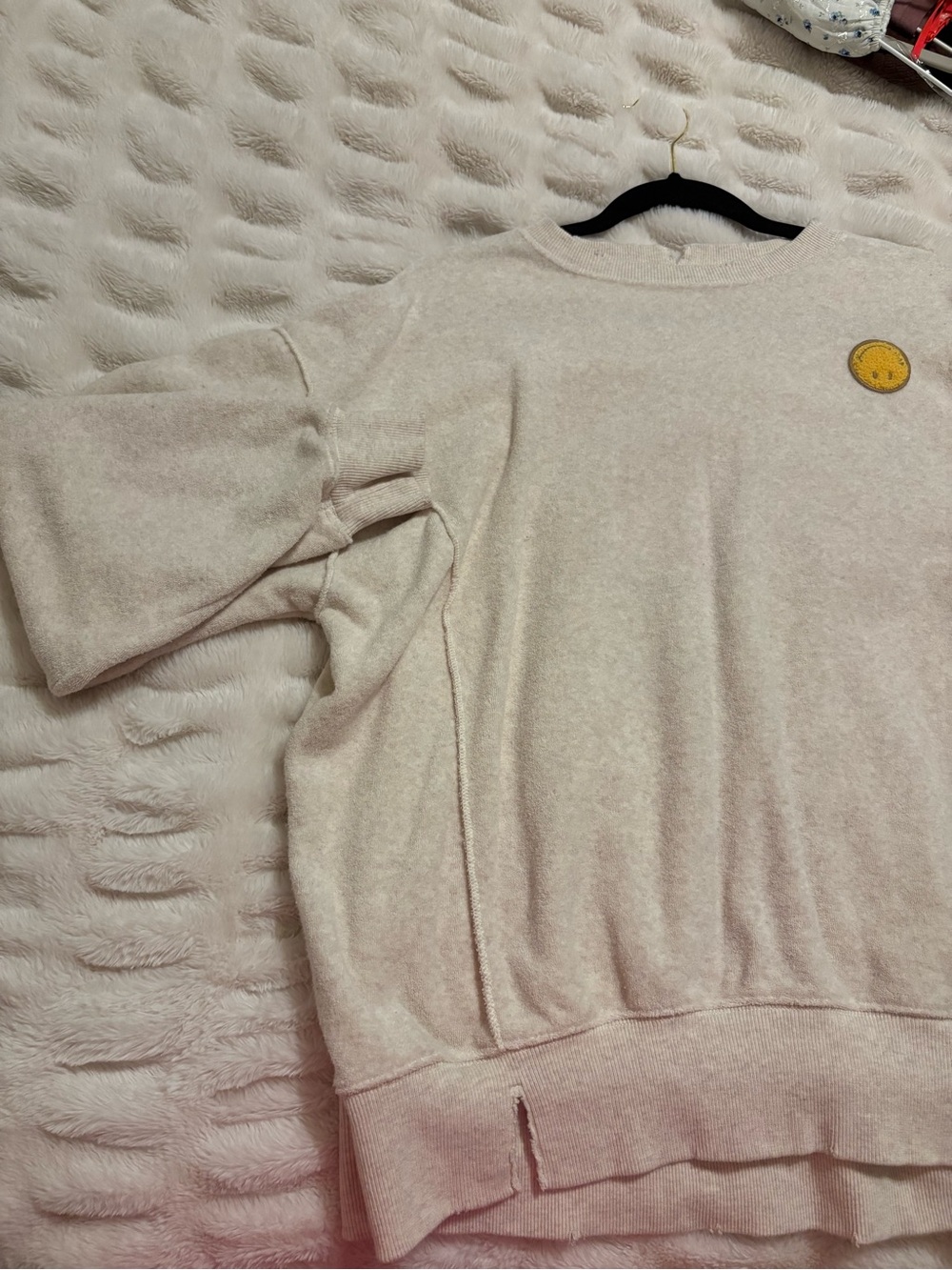 aerie Cream Cozy Pullover Sweatshirt
